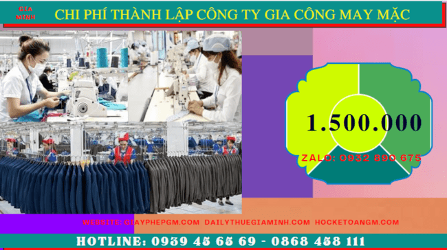 Thành lập công ty gia công may mặc: Hướng dẫn chi tiết tại An Giang 5 Chi phí thành lập công ty gia công may mặc trọn gói tại An Giang