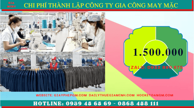 THÀNH LẬP CÔNG TY GIA CÔNG MAY MẶC TẠI BẠC LIÊU 5 Chi phí thành lập công ty gia công may mặc trọn gói tại Bạc Liêu