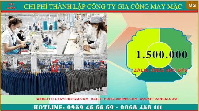Chi phí thành lập công ty gia công may mặc trọn gói tại Bình Thuận