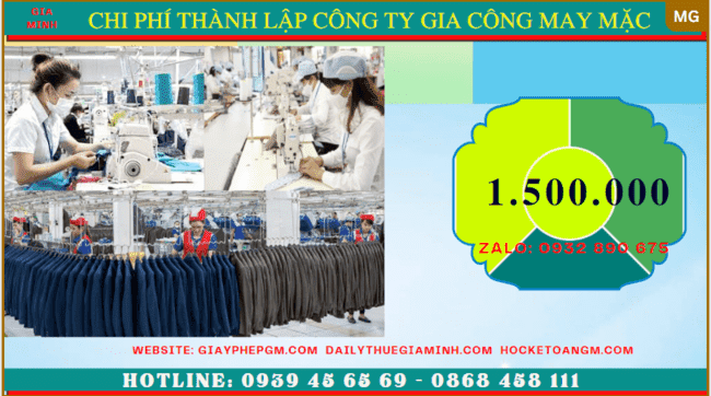 Thành lập công ty gia công may mặc tại Quảng Bình | Dịch vụ tư vấn trọn gói, nhanh chóng, uy tín 5 Chi phí thành lập công ty gia công may mặc trọn gói tại Quảng Bình