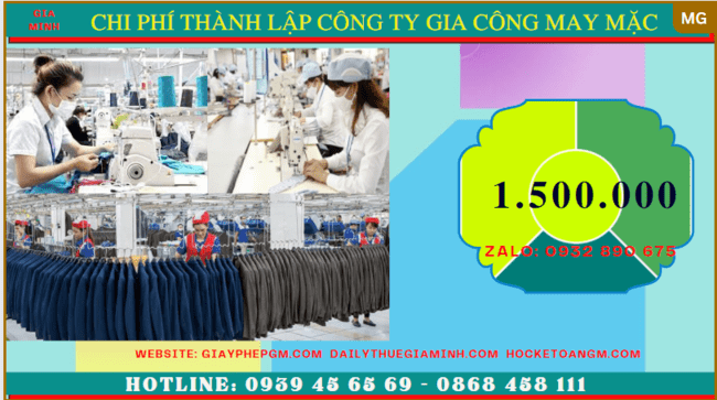 Chi phí thành lập công ty gia công may mặc trọn gói tại Sóc Trăng