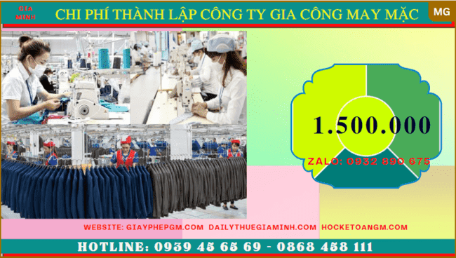Thành lập công ty gia công may mặc tại quận ninh kiều 5 Chi phí thành lập công ty gia công may mặc trọn gói tại Quận Ninh Kiều