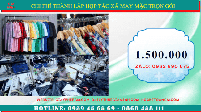 Dịch vụ thành lập hợp tác xã may mặc trọn gói tại an giang 17 Chi phí thành lập hợp tác xã trọn gói tại An Giang