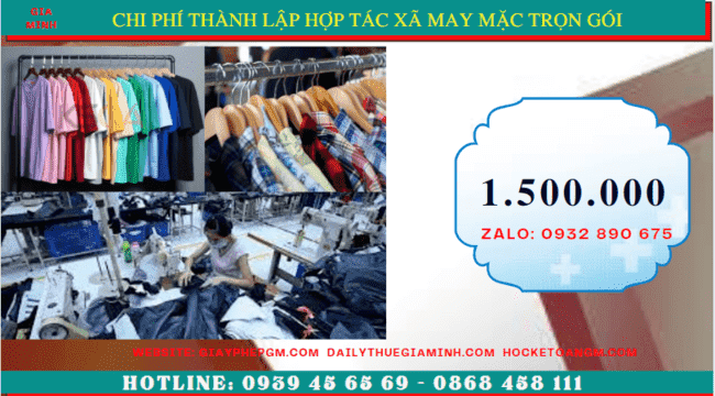 Chi phí thành lập hợp tác xã trọn gói tại Bình Phước