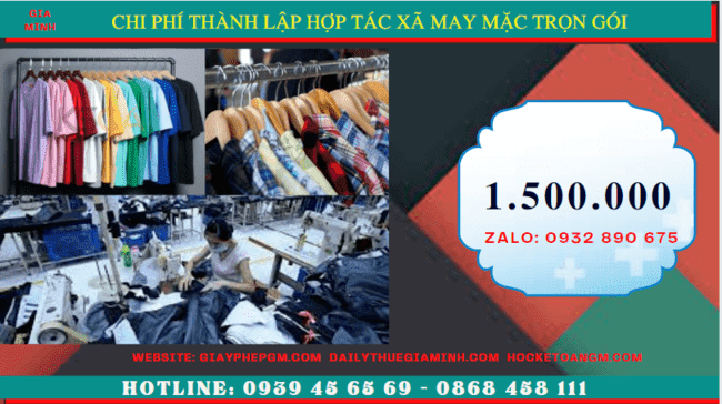 Chi phí thành lập hợp tác xã trọn gói tại Bình Thuận