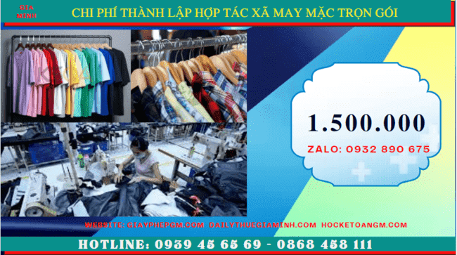 Chi phí thành lập hợp tác xã trọn gói tại Huế