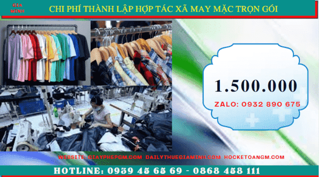 dịch vụ thành lập hợp tác xã may mặc trọn gói tại Khánh Hòa - nhanh chóng và uy tín 5 Chi phí thành lập hợp tác xã trọn gói tại Khánh Hòa
