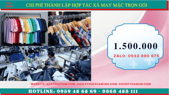 Chi phí thành lập hợp tác xã trọn gói tại Kiên Giang