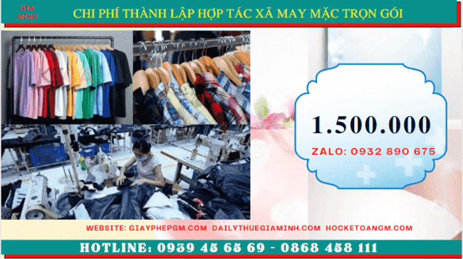 dịch vụ thành lập hợp tác xã may mặc trọn gói tại Lâm Đồng - dịch vụ nhanh chóng và uy tín 5 Chi phí thành lập hợp tác xã trọn gói tại Lâm Đồng