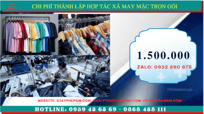 Chi phí thành lập hợp tác xã trọn gói tại Long An