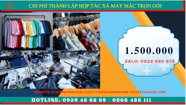 Chi phí thành lập hợp tác xã trọn gói tại Thành Phố Đà Nẵng 