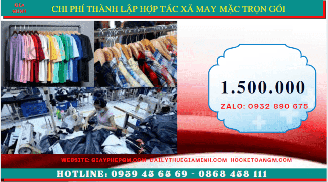 Chi phí thành lập hợp tác xã trọn gói tại Yên Bái