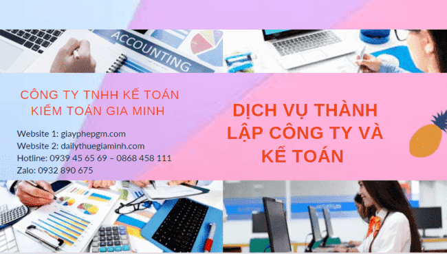 Cung cấp dịch vụ thành lập công ty và kế toán tại Cà Mau