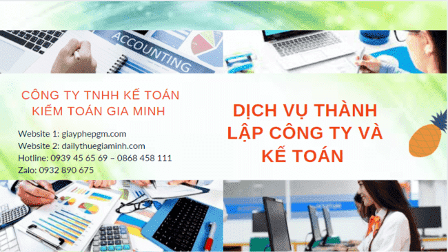 Cung cấp dịch vụ thành lập công ty và kế toán tại Huế