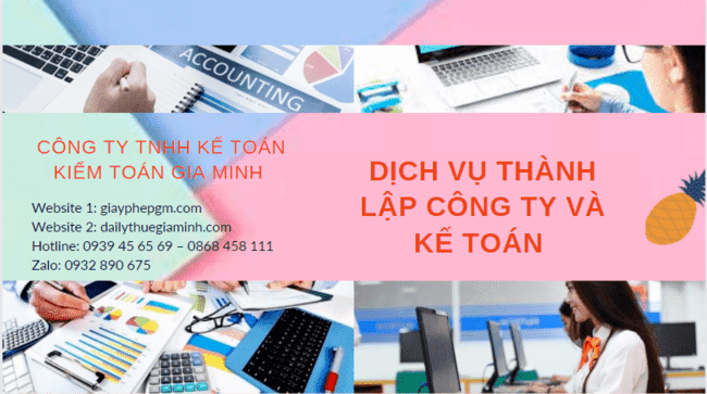 Cung cấp dịch vụ thành lập công ty và kế toán tại Quận Ninh Kiều