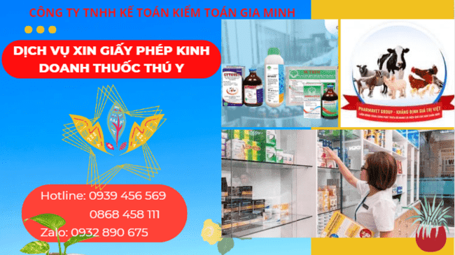 DỊCH VỤ XIN GIẤY PHÉP KINH DOANH THUỐC THÚ Y 6 Dịch vụ đăng ký giấy phép kinh doanh thuốc thú y