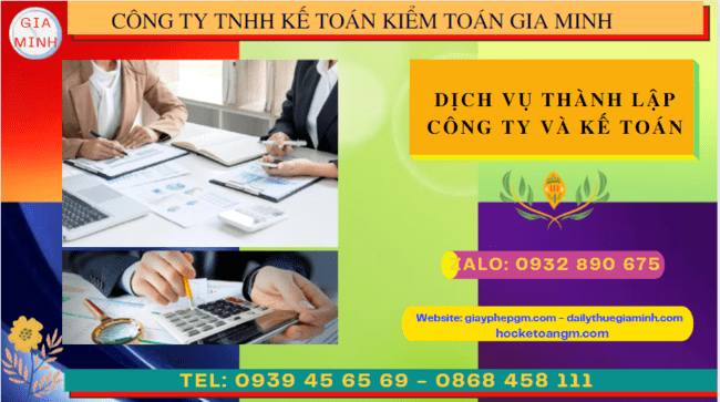 Dịch vụ thành lập công ty và kế toán tại bạc liêu 6 Dịch vụ kế toán và thành lập công ty tại Bạc Liêu