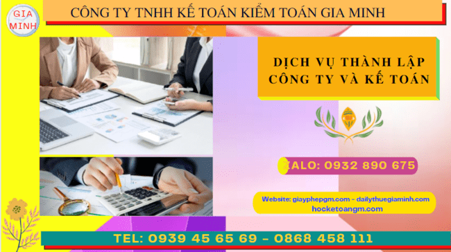 Dịch vụ thành lập công ty và kế toán tại bến tre 6 Dịch vụ kế toán và thành lập công ty tại Bến Tre