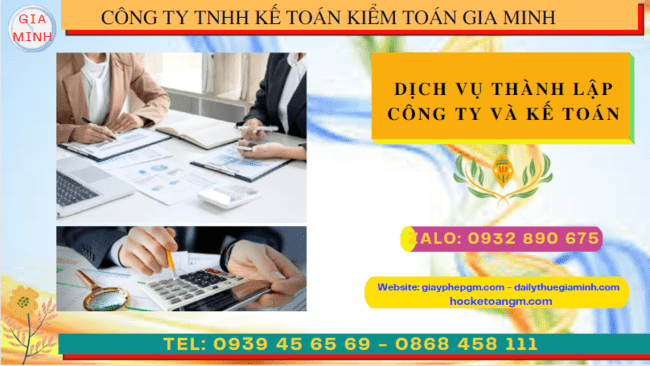 Dịch vụ kế toán và thành lập công ty tại Hà Tĩnh