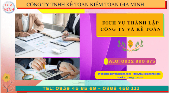 Dịch vụ kế toán và thành lập công ty tại Huế