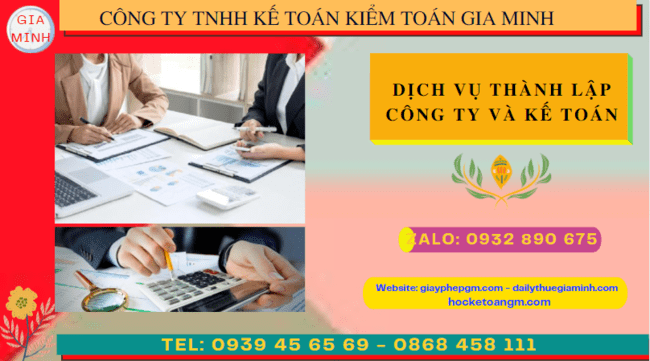 Dịch vụ kế toán và thành lập công ty tại Lai Châu
