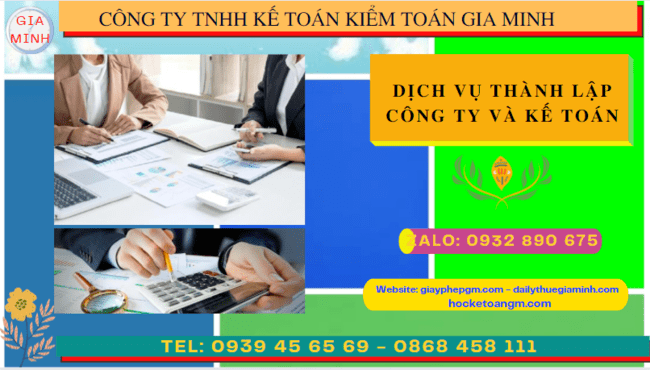 Dịch vụ kế toán và thành lập công ty tại Long An
