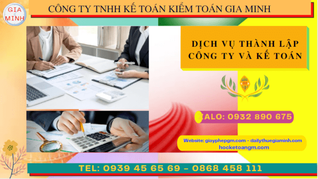 Dịch vụ kế toán và thành lập công ty tại Nghệ An