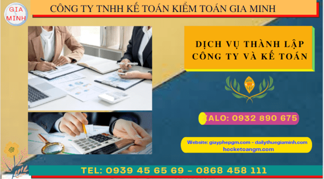Dịch vụ kế toán và thành lập công ty tại TP Cần Thơ