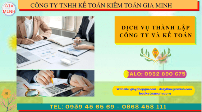 Dịch vụ kế toán và thành lập công ty tại Vĩnh Long