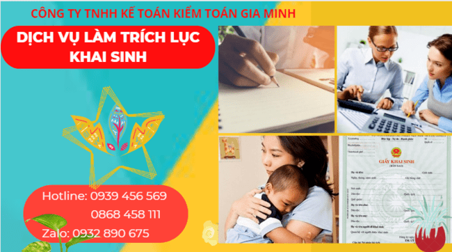 Dịch vụ làm trích lục khai sinh nhanh chóng tại TPHCM 