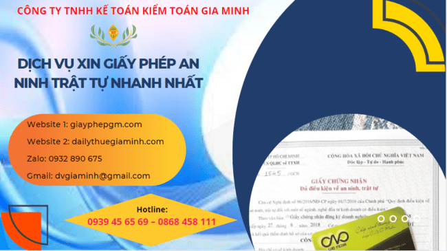 DỊCH VỤ XIN GIẤY PHÉP AN NINH TRẬT TỰ NHANH NHẤT TẠI NHA TRANG 6 Dịch vụ pháp lý xin giấy phép an ninh trật tự nhanh nhất tại Nha Trang