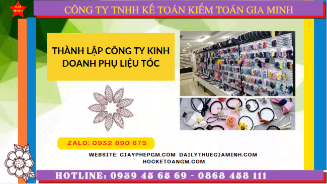 Thành lập công ty kinh doanh phụ liệu tóc tại bình phước 6 Dịch vụ thành lập công ty kinh doanh phụ liệu tóc uy tín tại Bình Phước