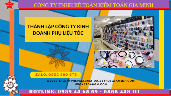 Thành lập công ty kinh doanh phụ liệu tóc tại đồng nai 6 Dịch vụ thành lập công ty kinh doanh phụ liệu tóc uy tín tại Đồng Nai