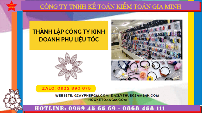 Thành lập công ty kinh doanh phụ liệu tóc tại gia lai 6 Dịch vụ thành lập công ty kinh doanh phụ liệu tóc uy tín tại Gia Lai