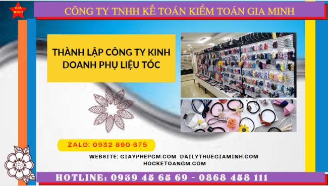 Thành lập công ty kinh doanh phụ liệu tóc tại Khánh Hoà 6 Dịch vụ thành lập công ty kinh doanh phụ liệu tóc uy tín tại Khánh Hòa