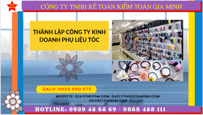 Thành lập công ty kinh doanh phụ liệu tóc tại Nghệ An 6 Dịch vụ thành lập công ty kinh doanh phụ liệu tóc uy tín tại Nghệ An