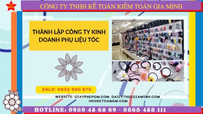 Thành lập công ty kinh doanh phụ liệu tóc tại phú yên 6 Dịch vụ thành lập công ty kinh doanh phụ liệu tóc uy tín tại Phú Yên
