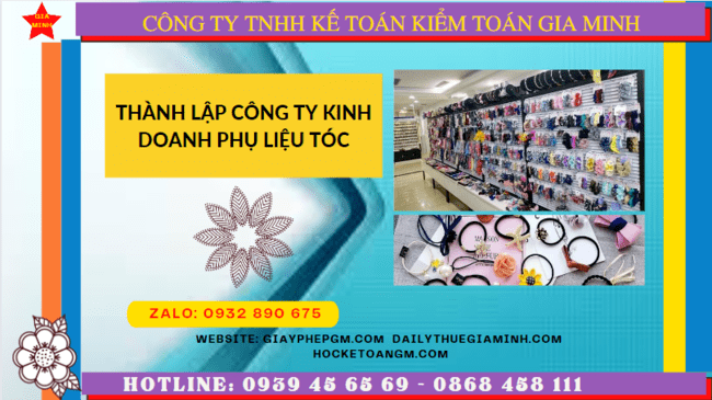 Thành lập công ty kinh doanh phụ liệu tóc tại Quảng Nam 6 Dịch vụ thành lập công ty kinh doanh phụ liệu tóc uy tín tại Quảng Nam