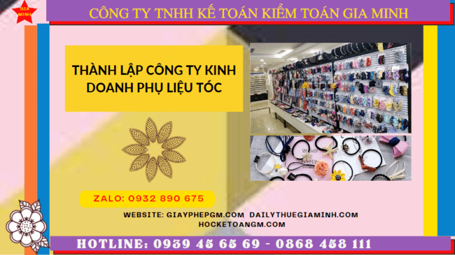 Thành lập công ty kinh doanh phụ liệu tóc tại Thanh Hoá 6 Dịch vụ thành lập công ty kinh doanh phụ liệu tóc uy tín tại Thanh Hóa