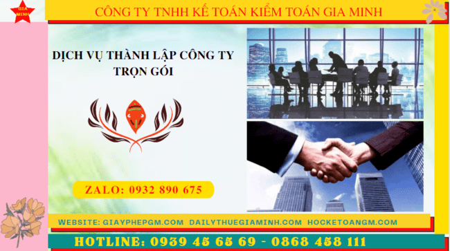 Dịch vụ thành lập công ty tại thành phố hồ chí minh trọn gói 4 Dịch vụ thành lập công ty trọn gói uy tín tại Thành Phố Hồ Chí Minh