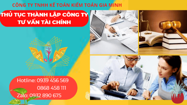 Dịch vụ thành lập công ty tư vấn tài chính tại TPHCM