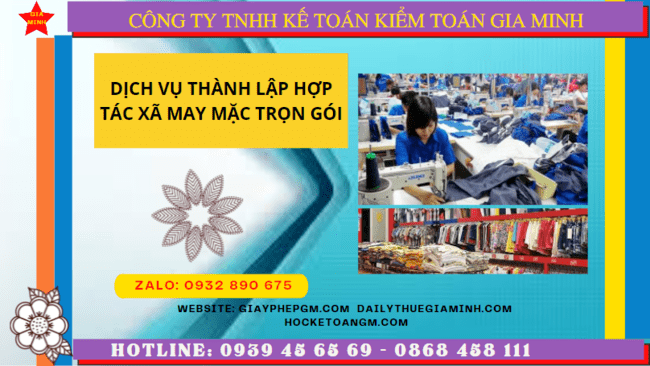 DỊCH VỤ THÀNH LẬP HỢP TÁC XÃ MAY MẶC TRỌN GÓI TẠI BẮC KẠN 6 Dịch vụ thành lập hợp tác xã may mặc trọn gói tại Bắc Kạn