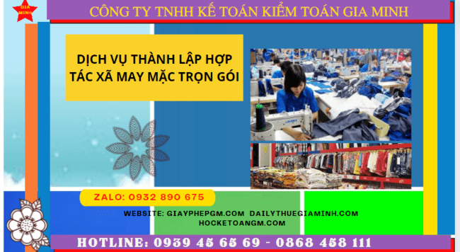Dịch vụ thành lập hợp tác xã may mặc tại Bình Phước