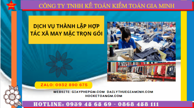Dịch vụ thành lập hợp tác xã may mặc trọn gói tại Đắk Lắk