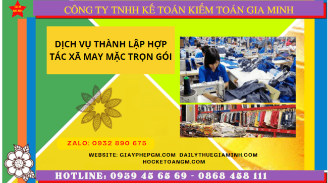 Dịch vụ thành lập hợp tác xã may mặc tại Huế