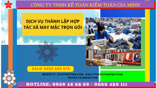 dịch vụ thành lập hợp tác xã may mặc trọn gói tại Lâm Đồng - dịch vụ nhanh chóng và uy tín 6 Dịch vụ thành lập hợp tác xã may mặc trọn gói tại Lâm Đồng