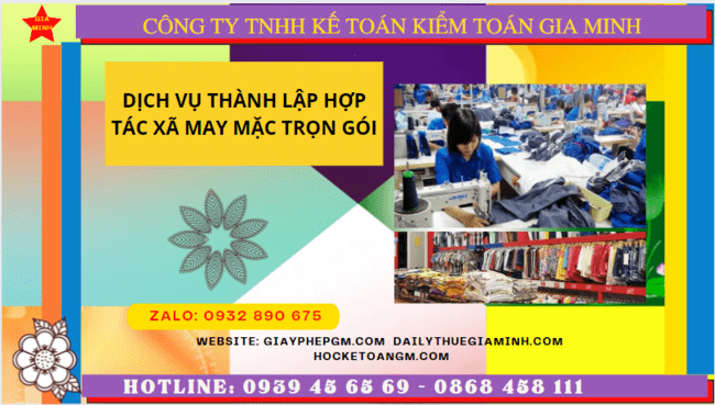 Dịch vụ thành lập hợp tác xã may mặc trọn gói tại Tây Ninh