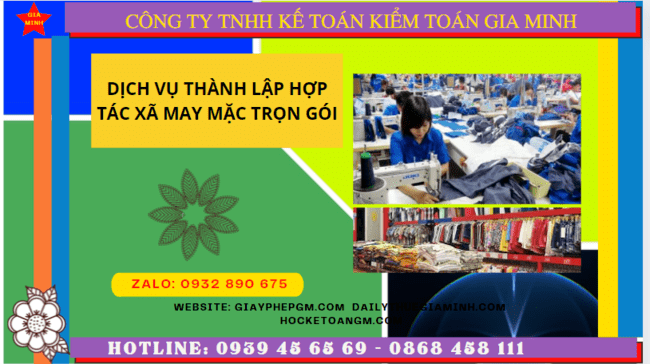 Dịch vụ thành lập hợp tác xã may mặc tại Thanh Hóa
