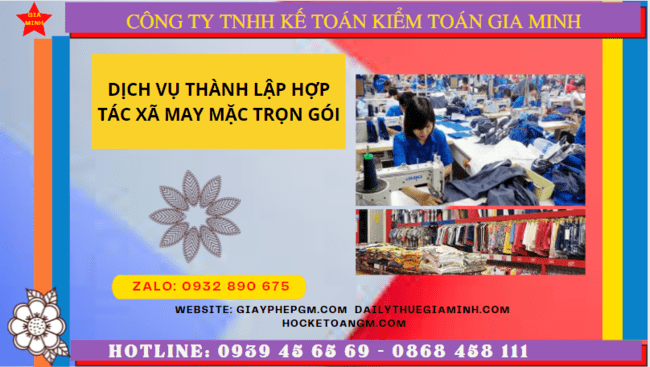 Dịch vụ thành lập hợp tác xã may mặc tại Quận Thanh Khê