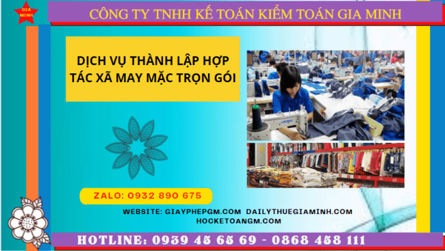 Dịch vụ thành lập hợp tác xã may mặc trọn gói tại Vũng Tàu